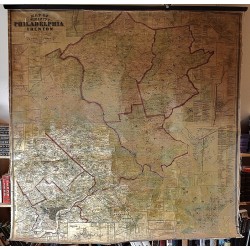 Map of the Vicinity of Philadelphia and Trenton. (Original Color Map)